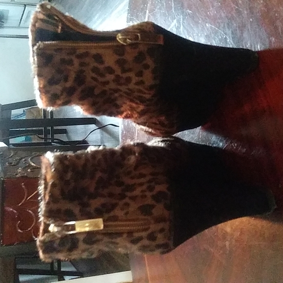 Leopard fur boots - Picture 2 of 4
